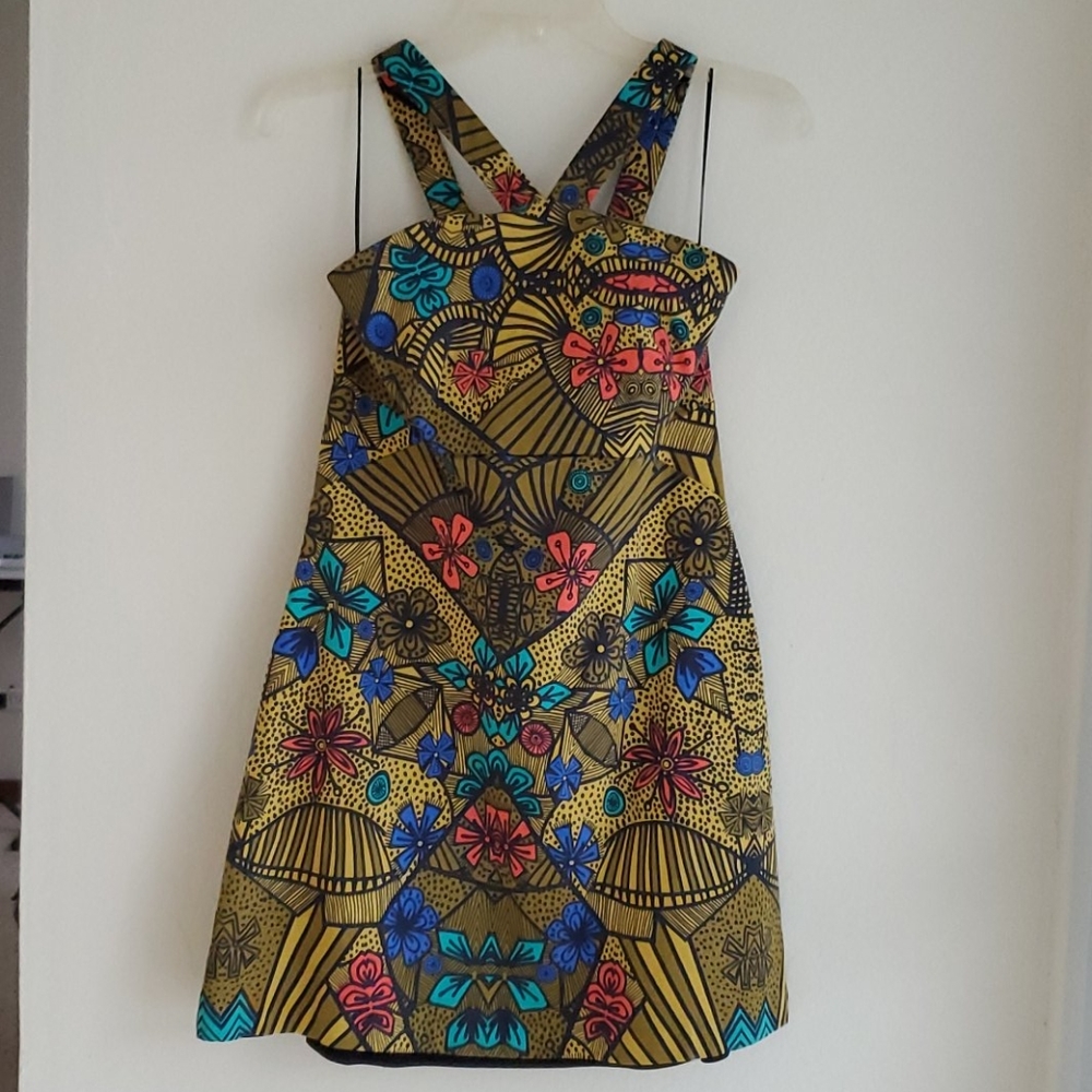 ZARA dress sleeveless multicolor Sz Lg